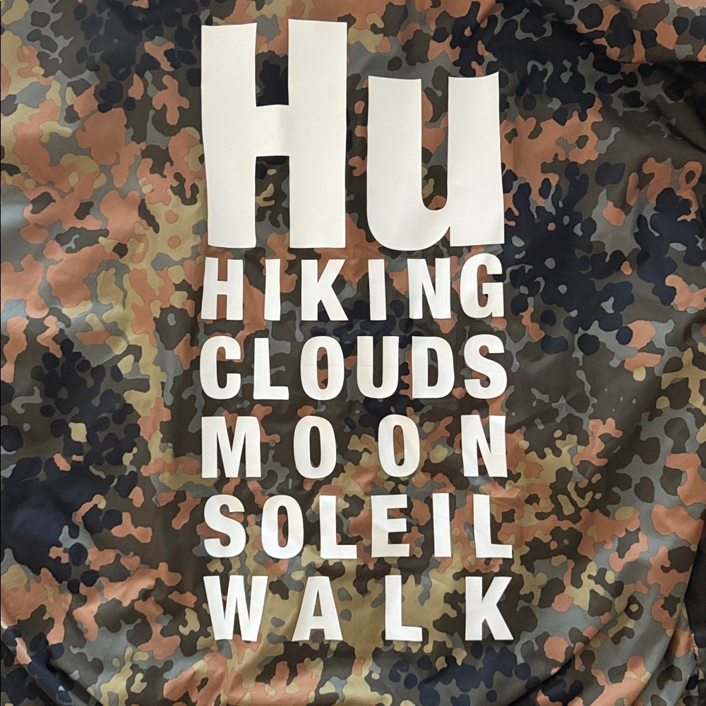 ADIDAS PHARRELL WILLIAMS HU HIKING CAMO WINDBREAKR, SIZE SMALL - Picture 12 of 12